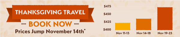 Thanks Giving Travel - Book Now