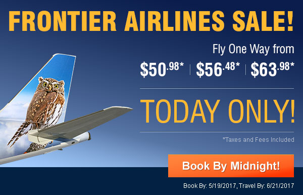 Frontier Airlines Sale!