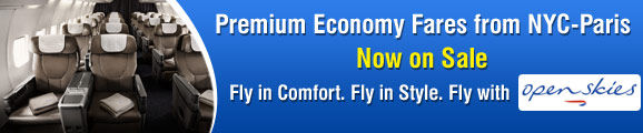 Premium Economy Fares from NYC-Paris