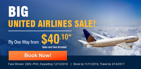 BIG United Airline Sale!