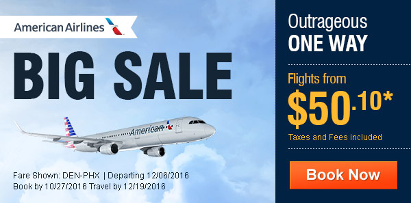 Big Sale on American Airlines