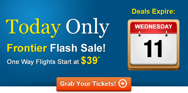 Today Only: Frontier Flash Sale