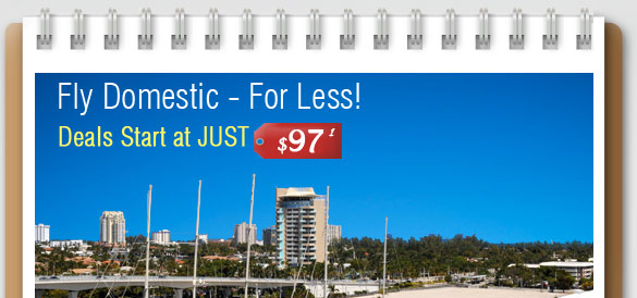 Fly Domestic - For Less!
