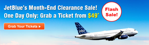 JetBlue's Month-End Clearance Sale!