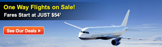 One Way Flights on Sale!