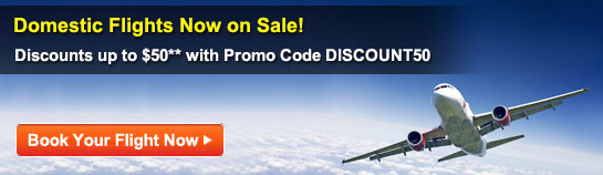 Domestic Flights Now on Sale!