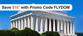 Save $10 with Promo Code FLYDOM!