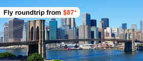 Fly roundtrip from $87