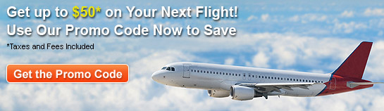 Get up to $50 on Your Next Flight!