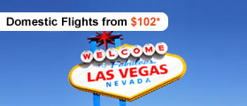Domestic Flights from $102*