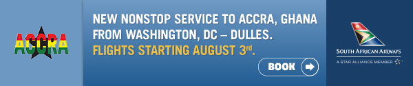 New Nonstop Service to Accra, Ghana From Washington, DC - DULLES
